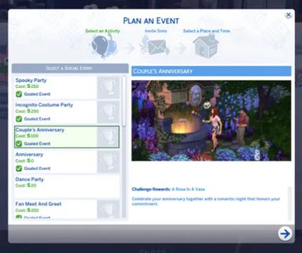 Couple's Anniversary Event