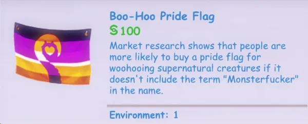 The "Boo-Hoo" Pride Flag