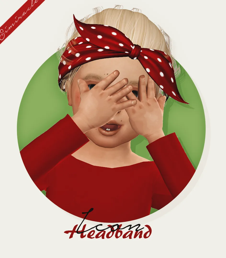 Icon Headband - Separated - Toddler Version
