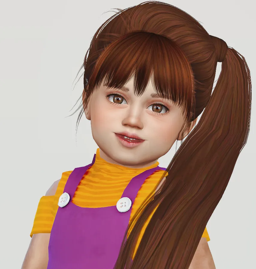 @shonda133 you asked me to convert this hair. here it is but it looks better with bangs. sorry for clipping issues :( 