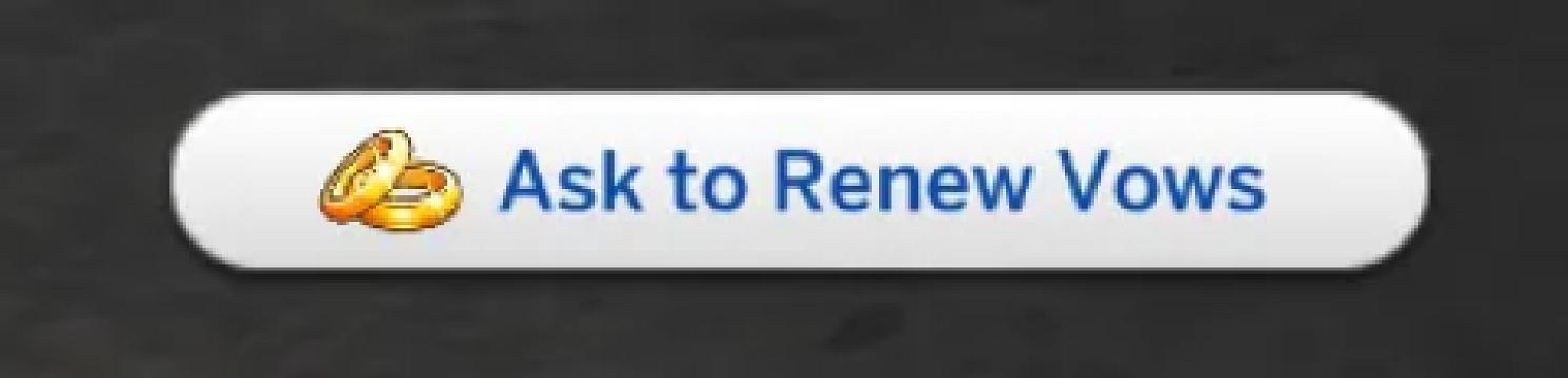 Ask to Renew Vows