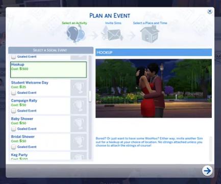 Hook-up Event