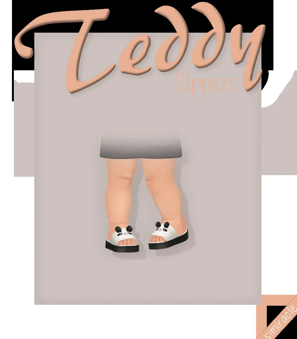 Trillyke Teddy Bear Slippers - Infant Version