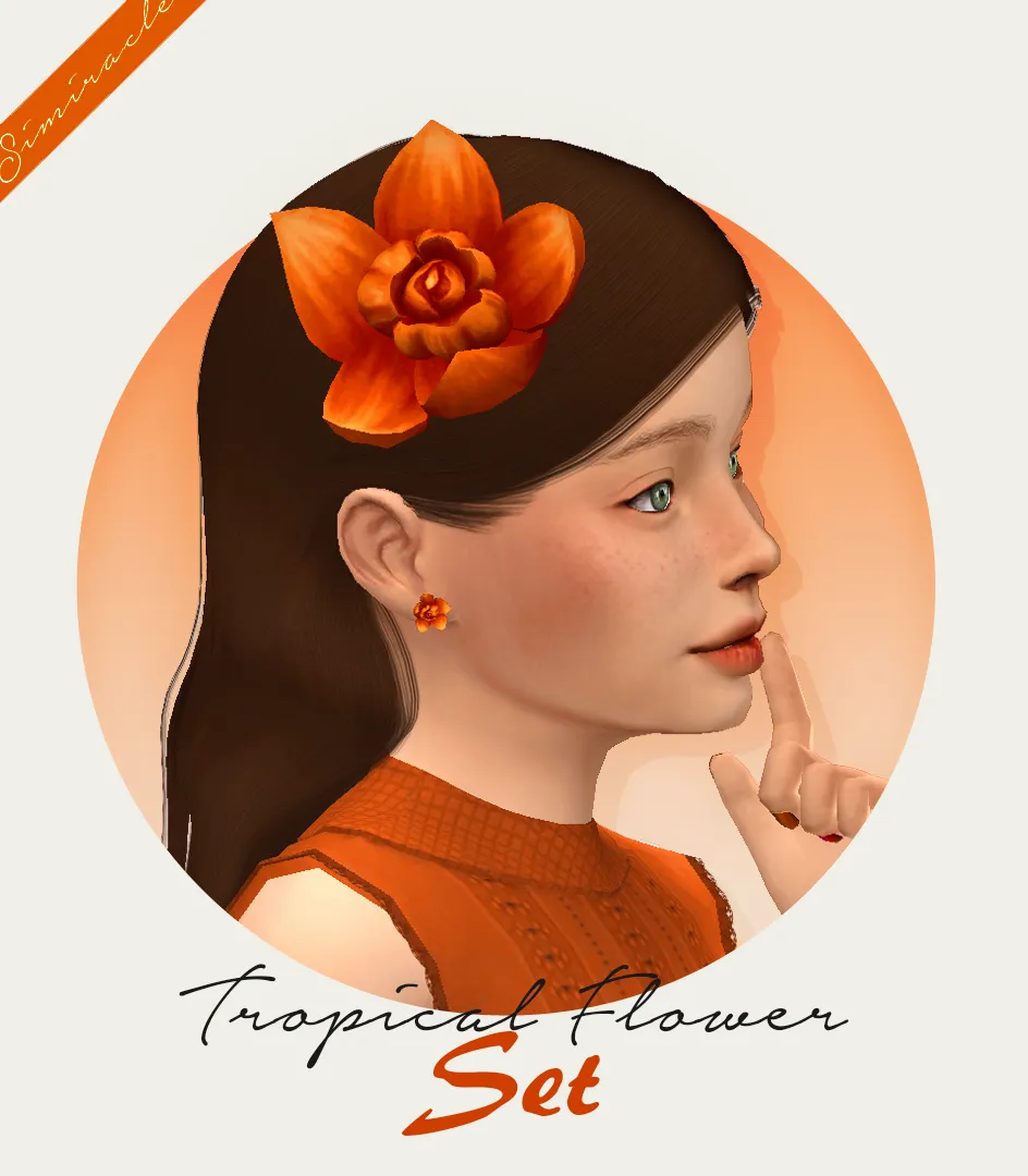 Tropical Flower Set - Kids Version