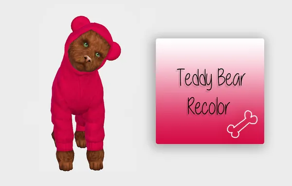 Teddy Bear - Small Dog - Recolor