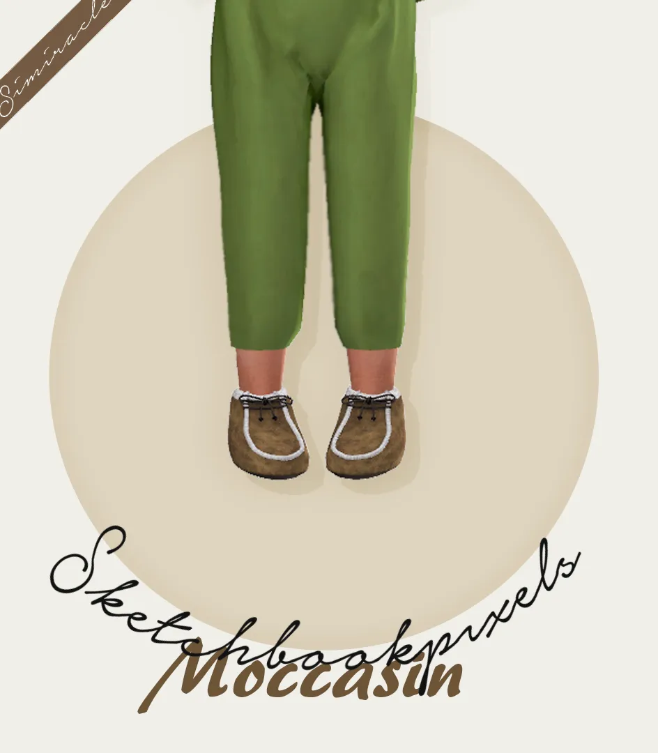 @sketchbookpixels Moccasin For Toddlers - 3T4