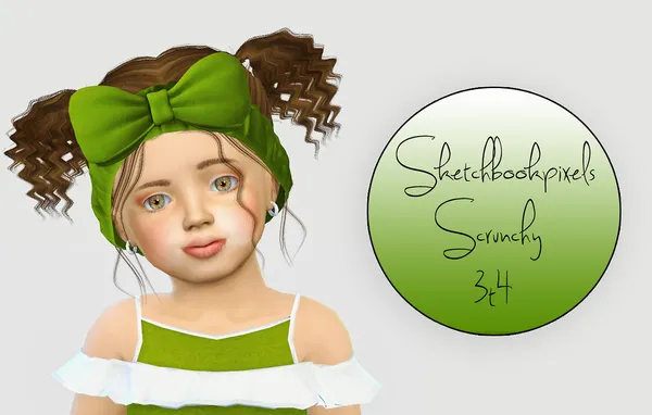 Sketchbookpixels Scrunchy Hairband 3T4