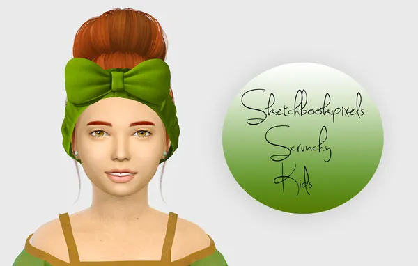 Sketchbookpixels Scrunchy Hairband - Kids Version