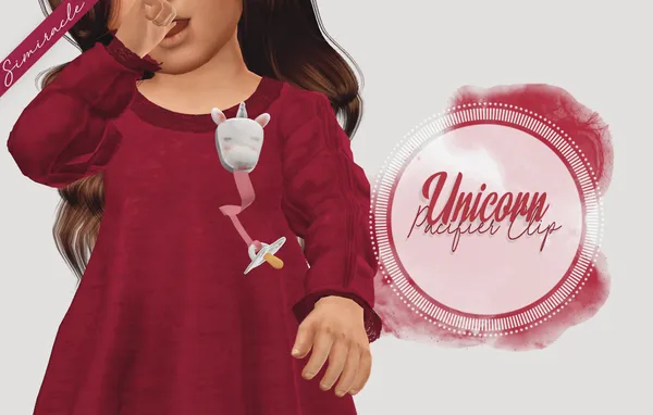 Unicorn Pacifier Clip - 3T4
