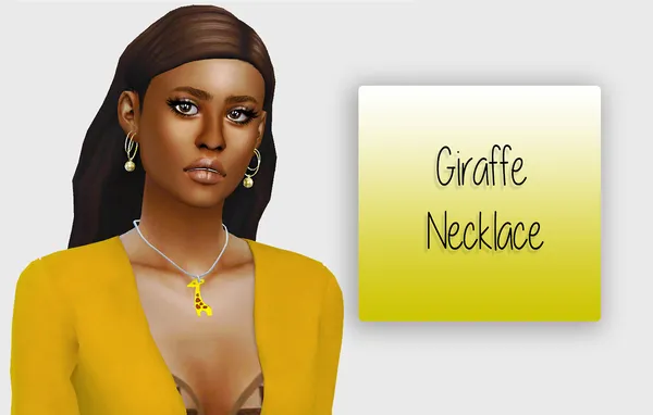 Giraffe Necklace - Adult Version