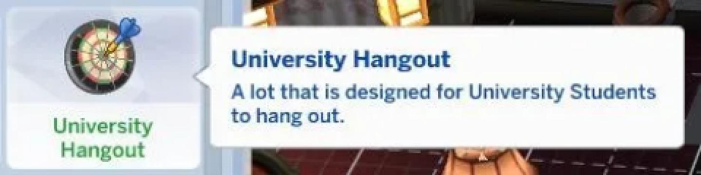 University Hangout Lot Trait