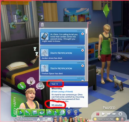 Reduced Mourning from Death Notifications