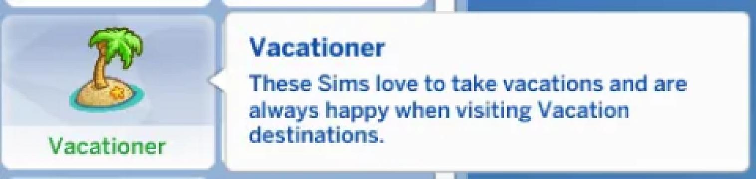 Vacationer Trait