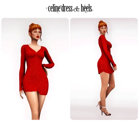 celine dress & heels