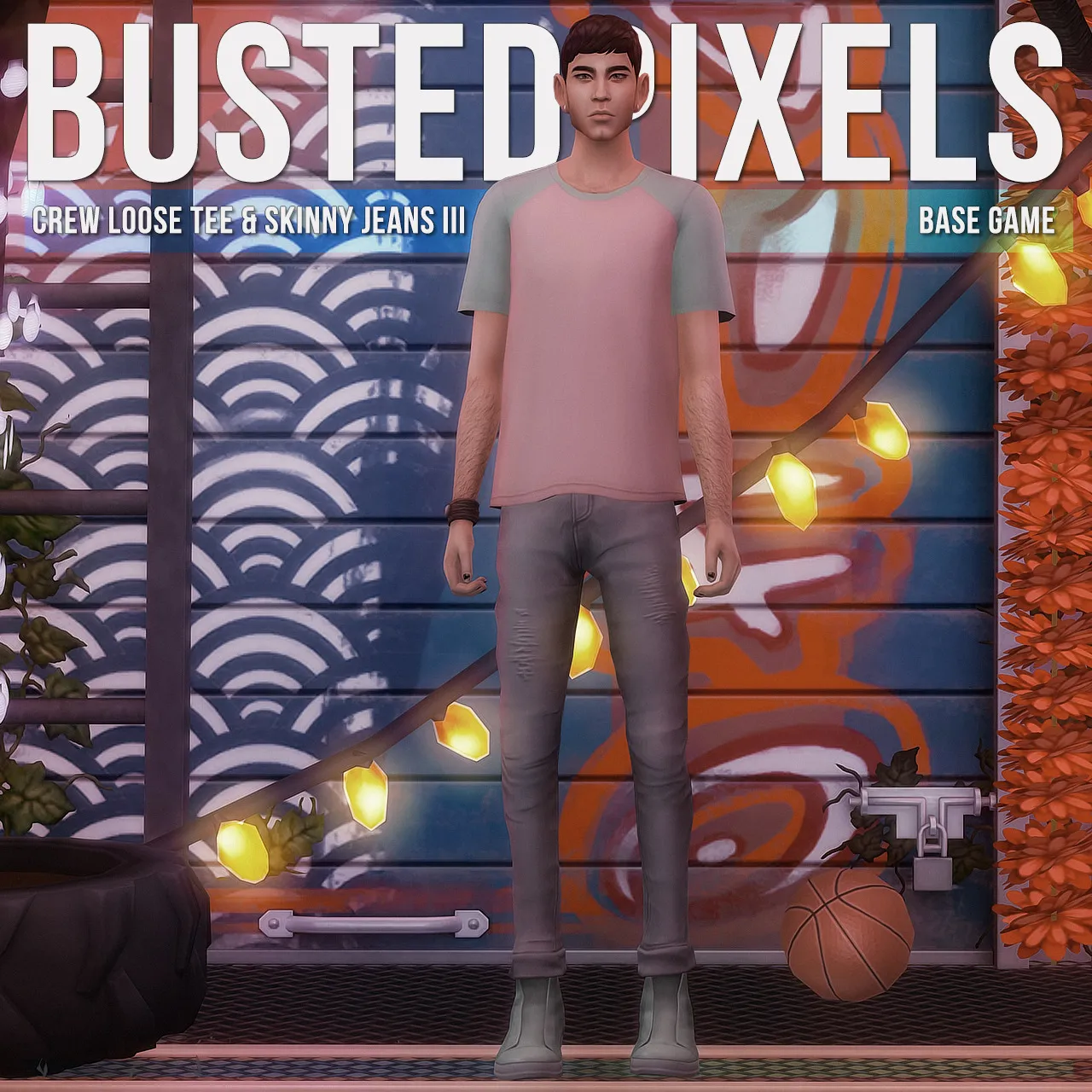 Crew Loose Color Block & Skinny Jeans III