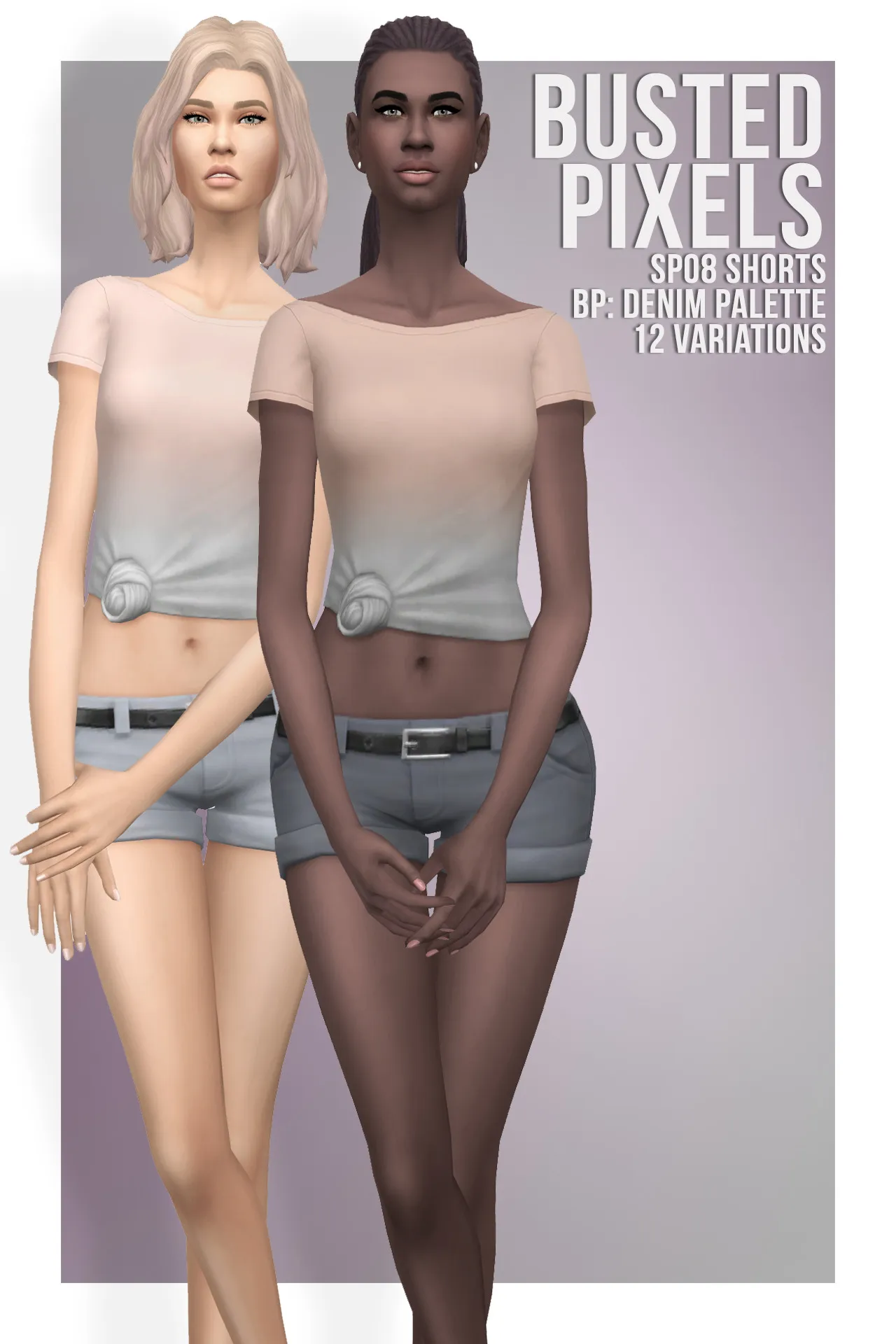 SP08 Shorts Denim Palette