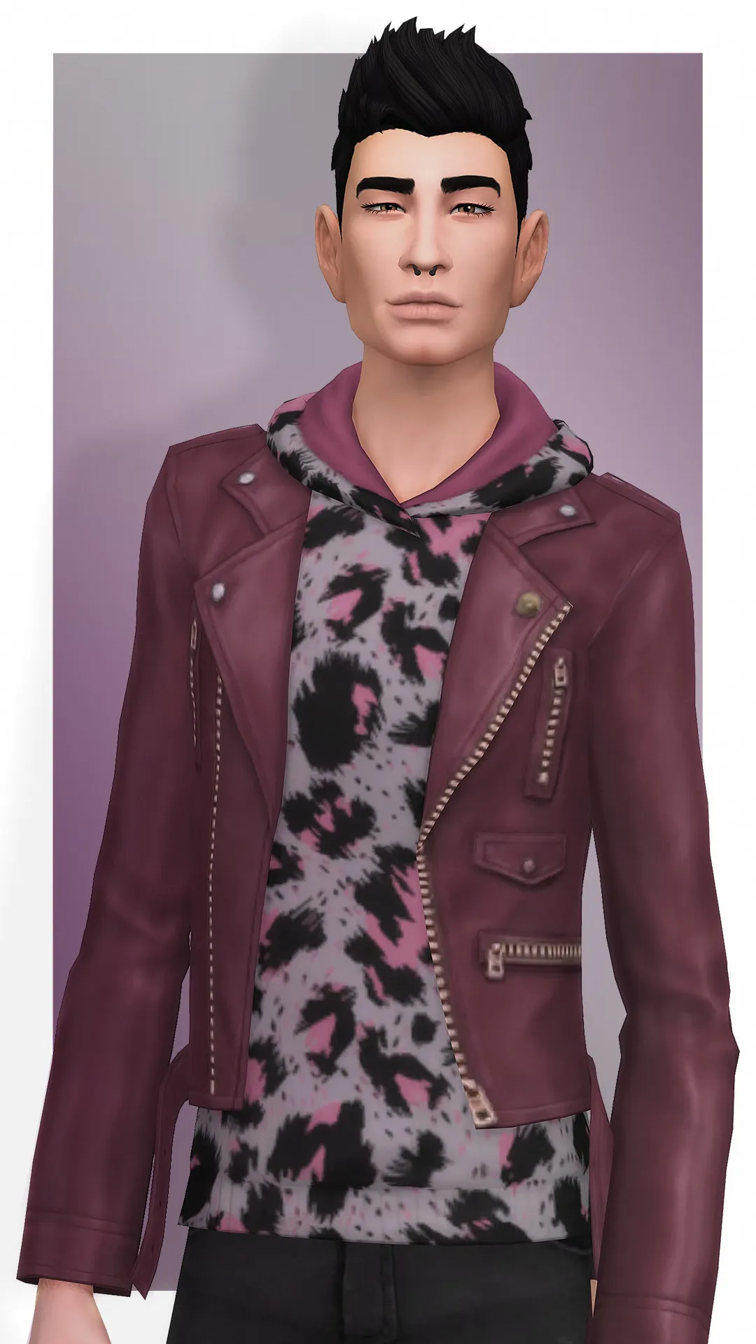 EP03: Leather Jacket with Graphic Hoodie
