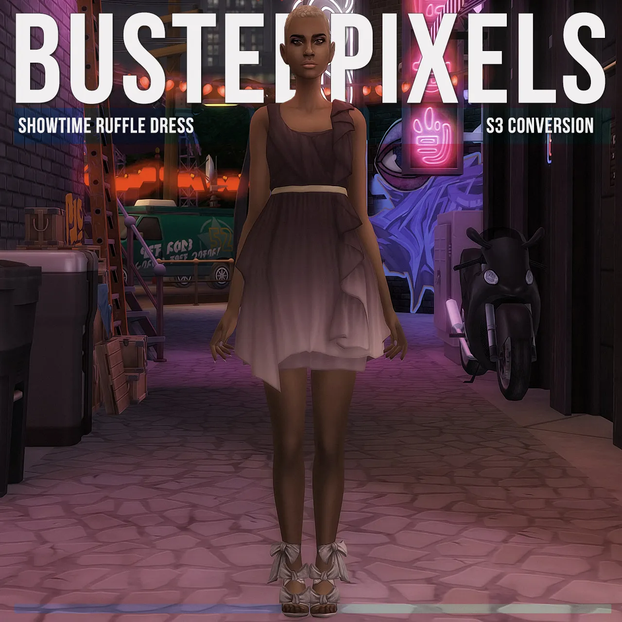 Showtime Ruffle Dress S3 Conversion