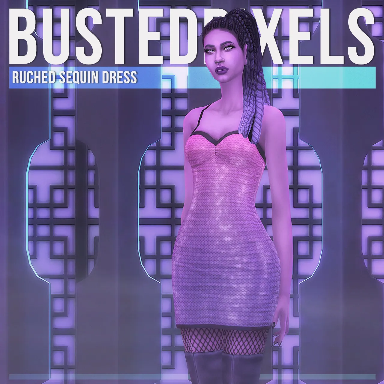 Ruched Sequin Dress
