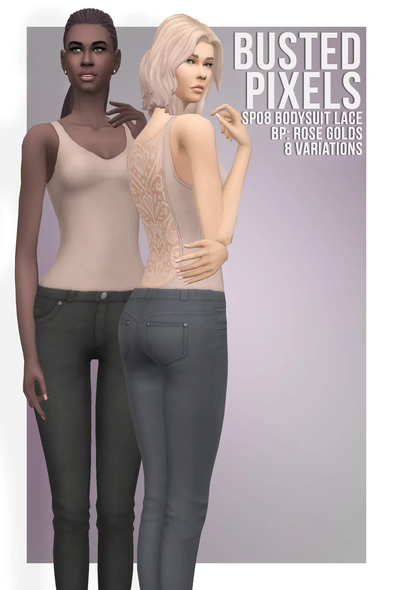 SP08 Bodysuit Lace Rose Golds