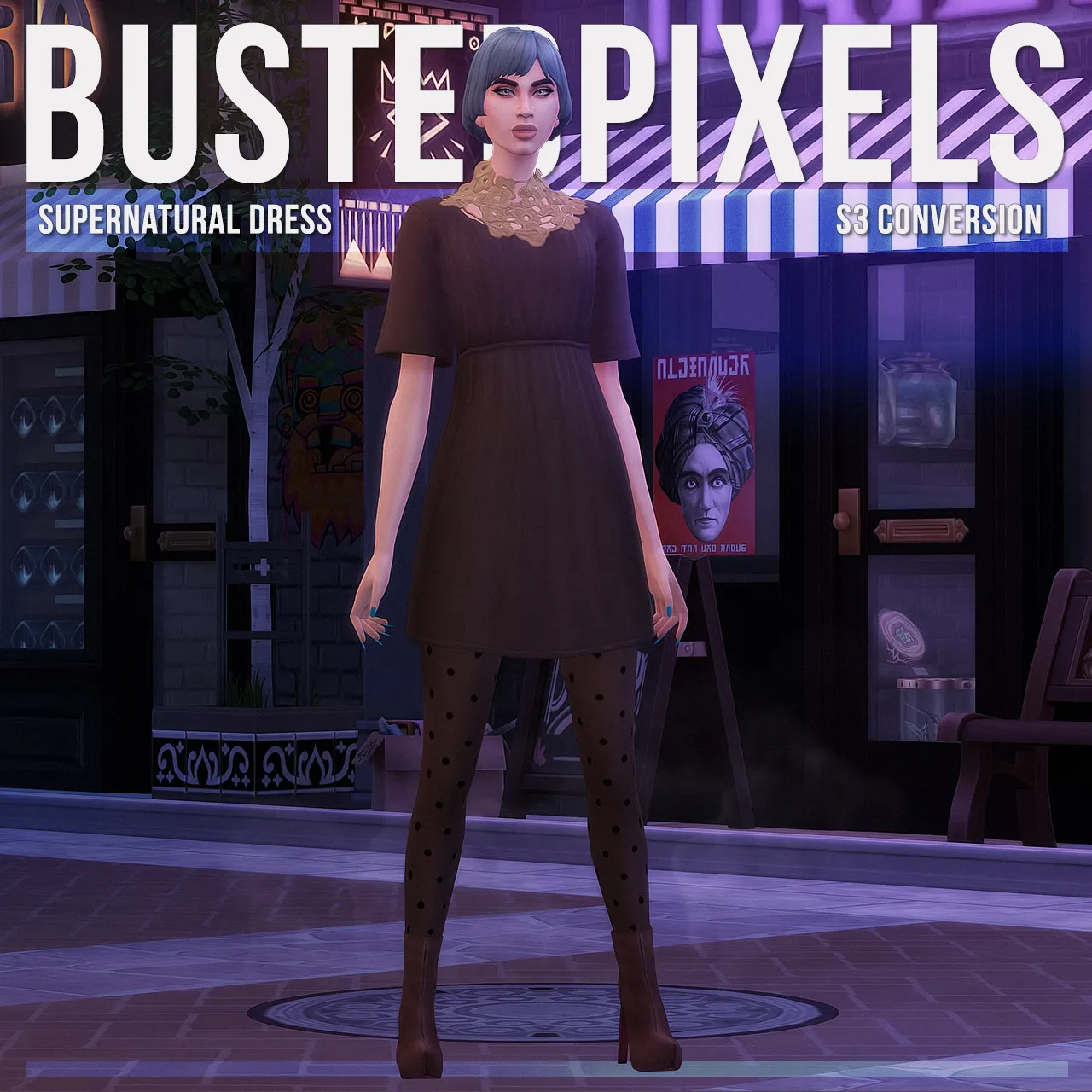 Supernatural Dress Scarf Flower S3 Conversion