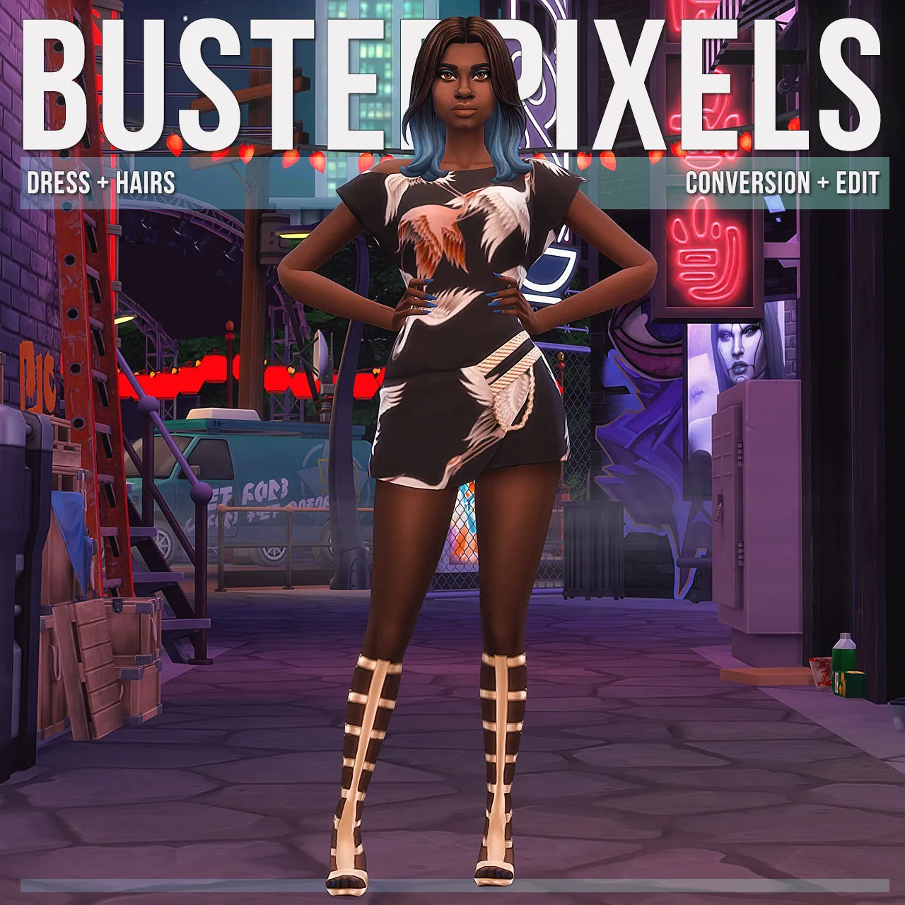 Dress + Hairs S3 Conversion + Edit