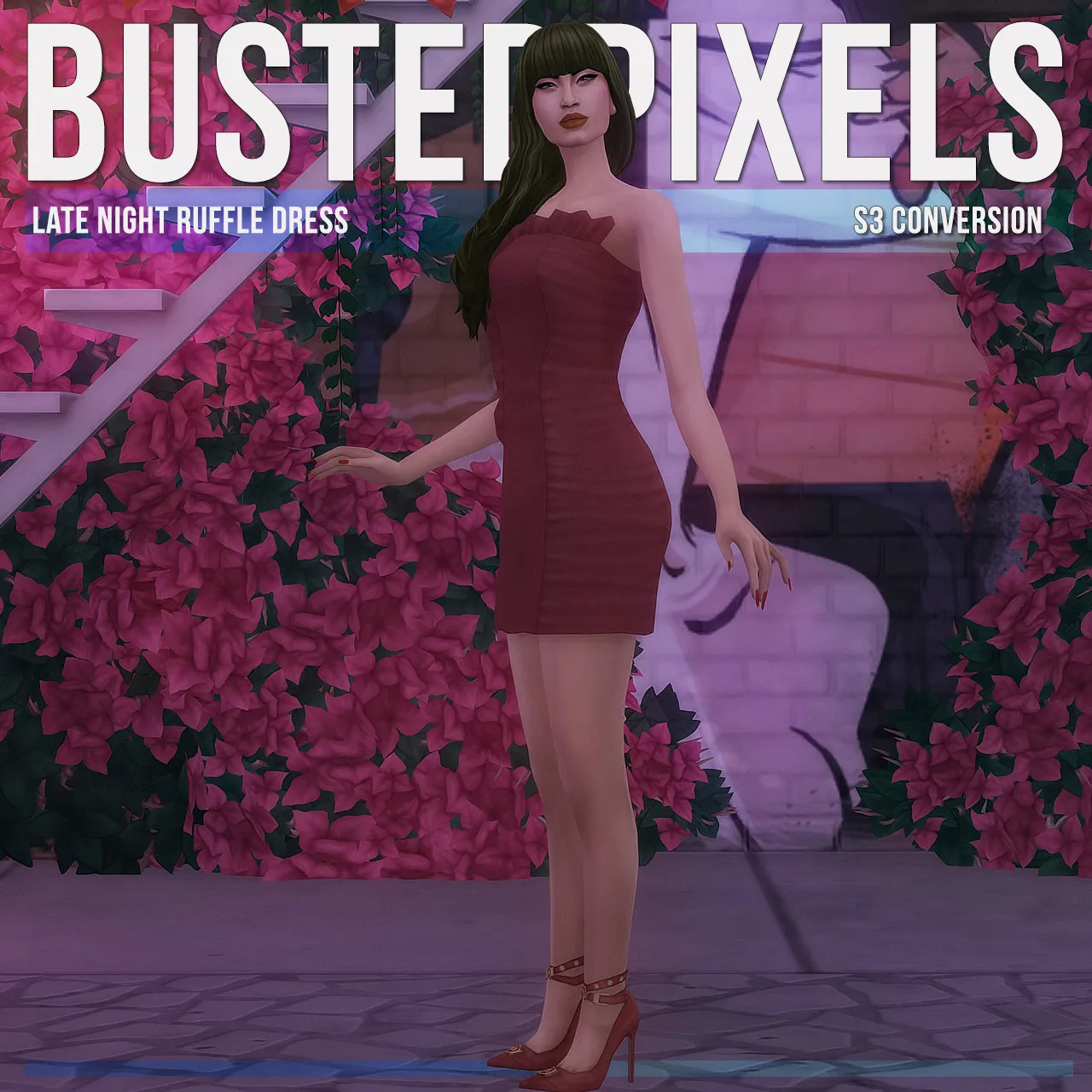 Late Night Ruffle Dress S3 Conversion