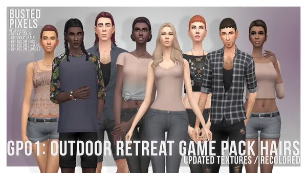 GP01 Male & Female Hairs ReTextured/Recolored