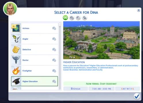Higher Education Career
