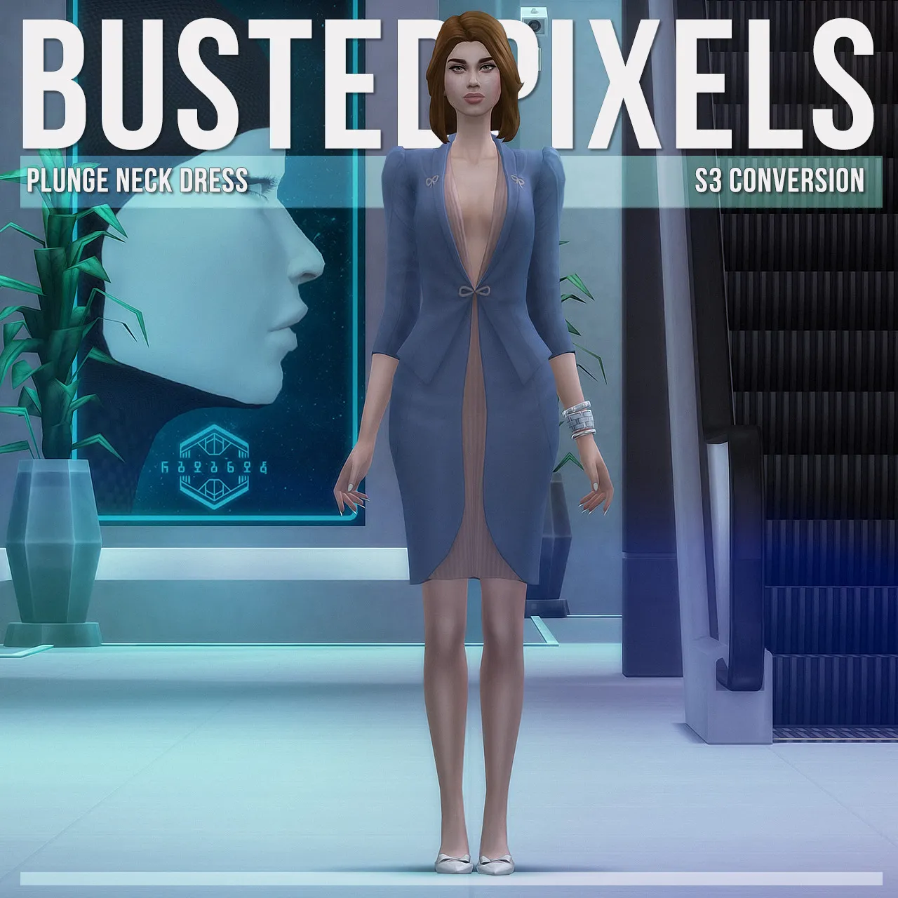 Supernatural Plunge Neck Dress S3 Conversion
