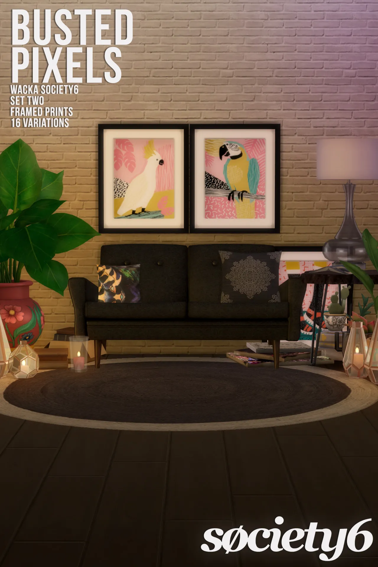 Wacka Society6 Framed Prints Set Two