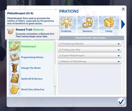 Philanthropist Aspiration