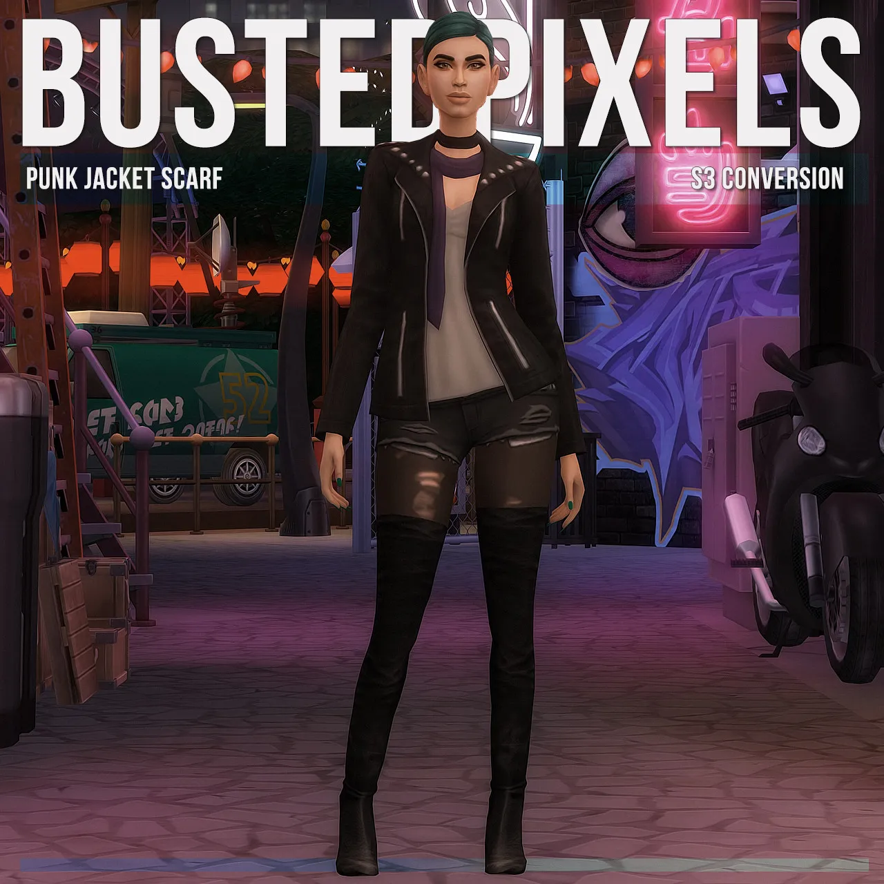 Punk jacket Scarf S3 Conversion