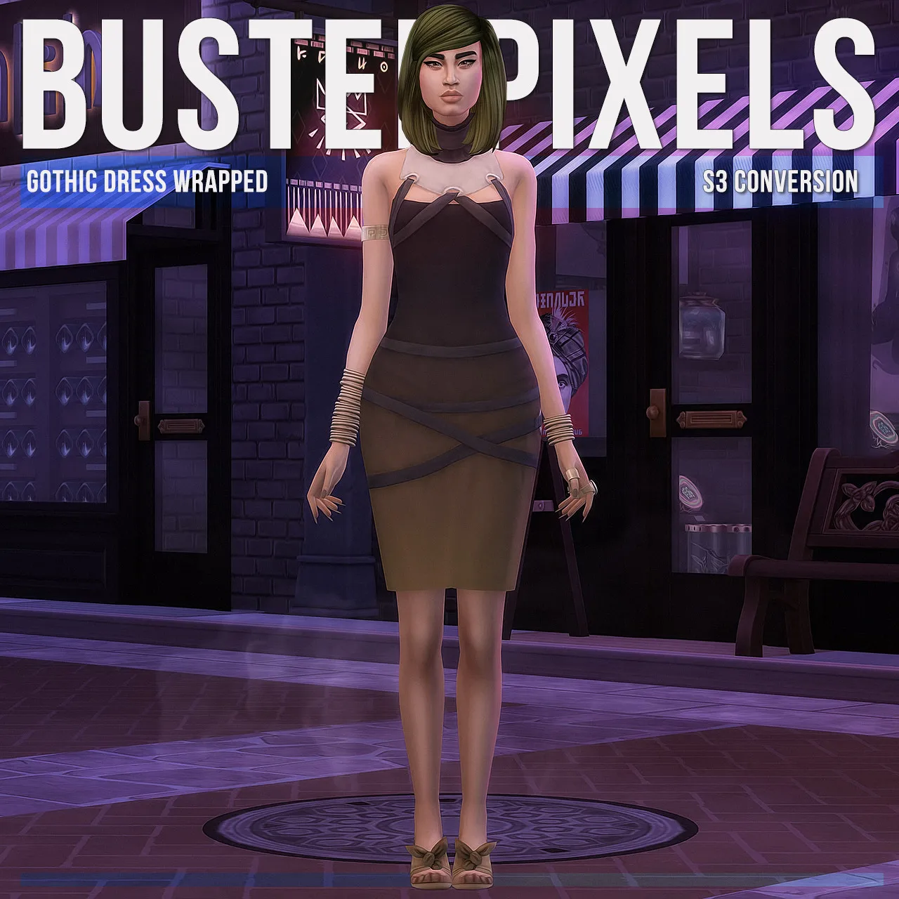Gothic Dress Wrapped S3 Conversion