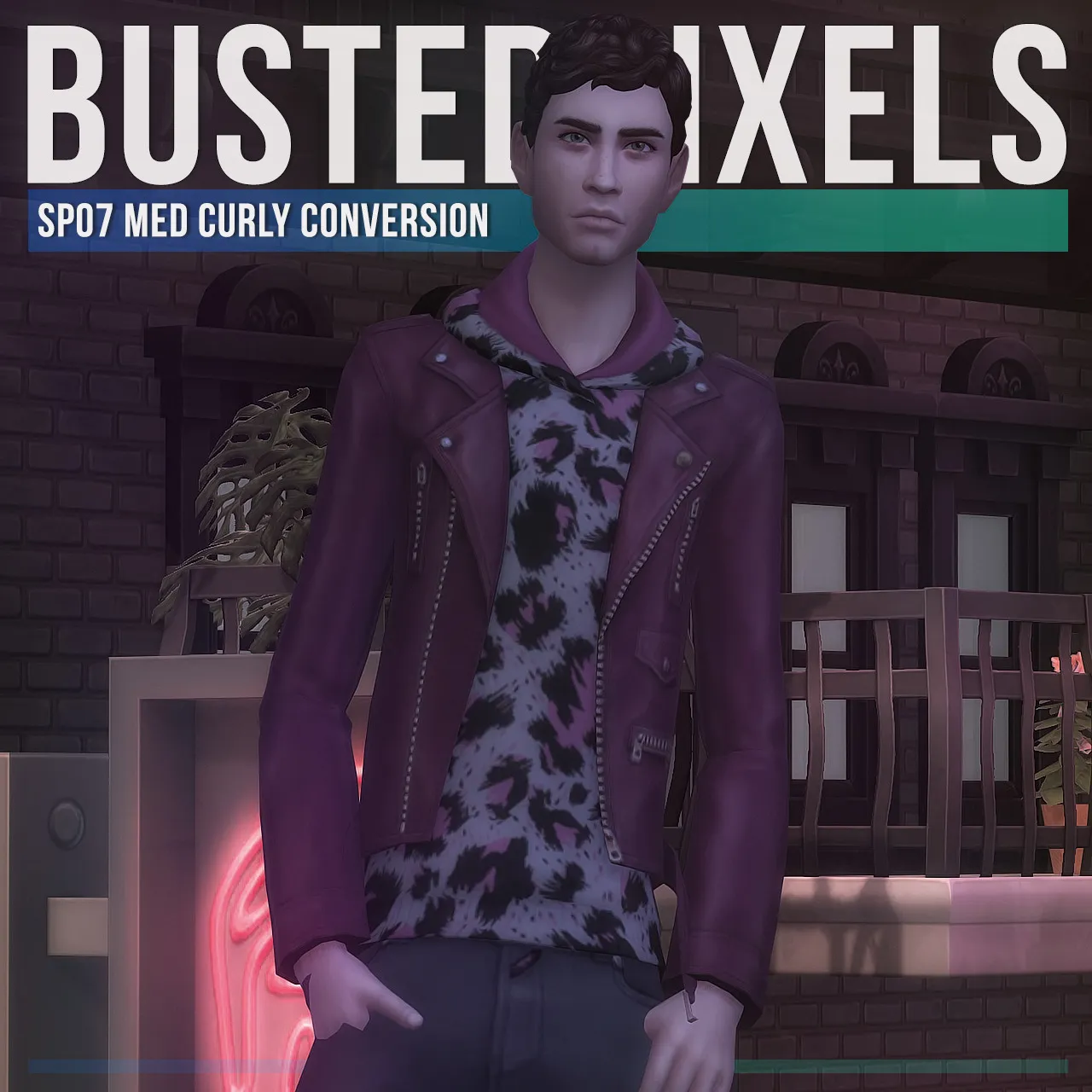SP07 Medium Curly Male Hair Conversion