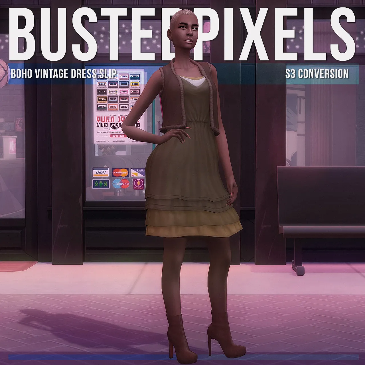 Boho Vintage Dress Slip S3 Conversion