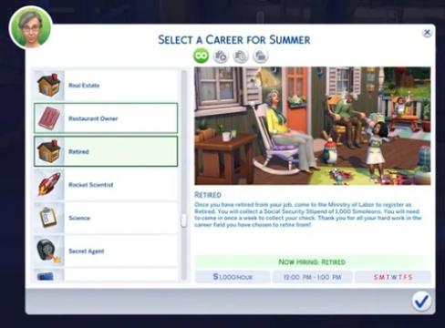 Retired Career