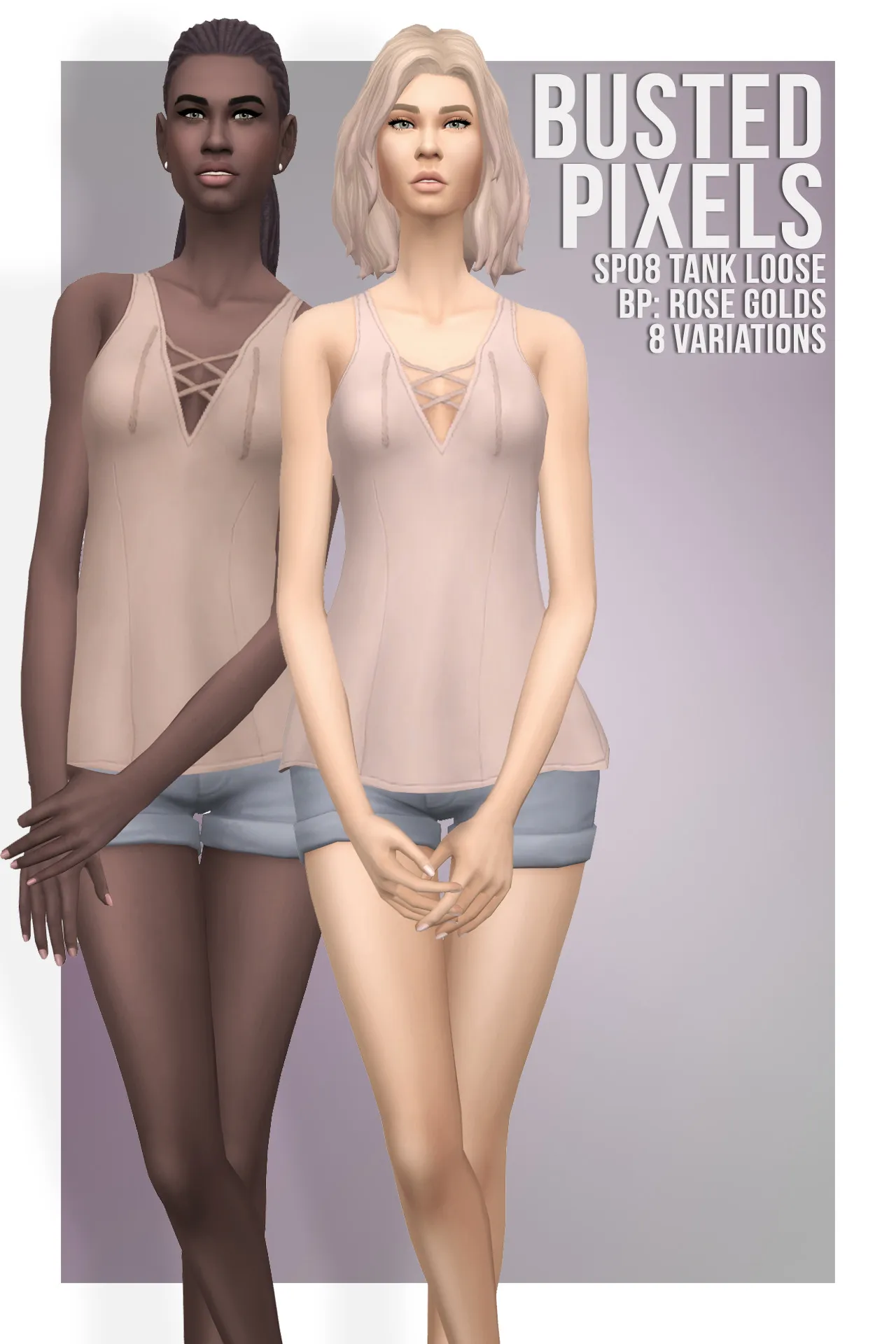 SP08 Tank Loose (No Decal) Rose Golds