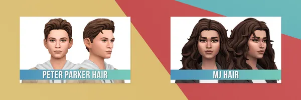 Fortnite Peter Parker + MJ Hairs Conversion/Edit