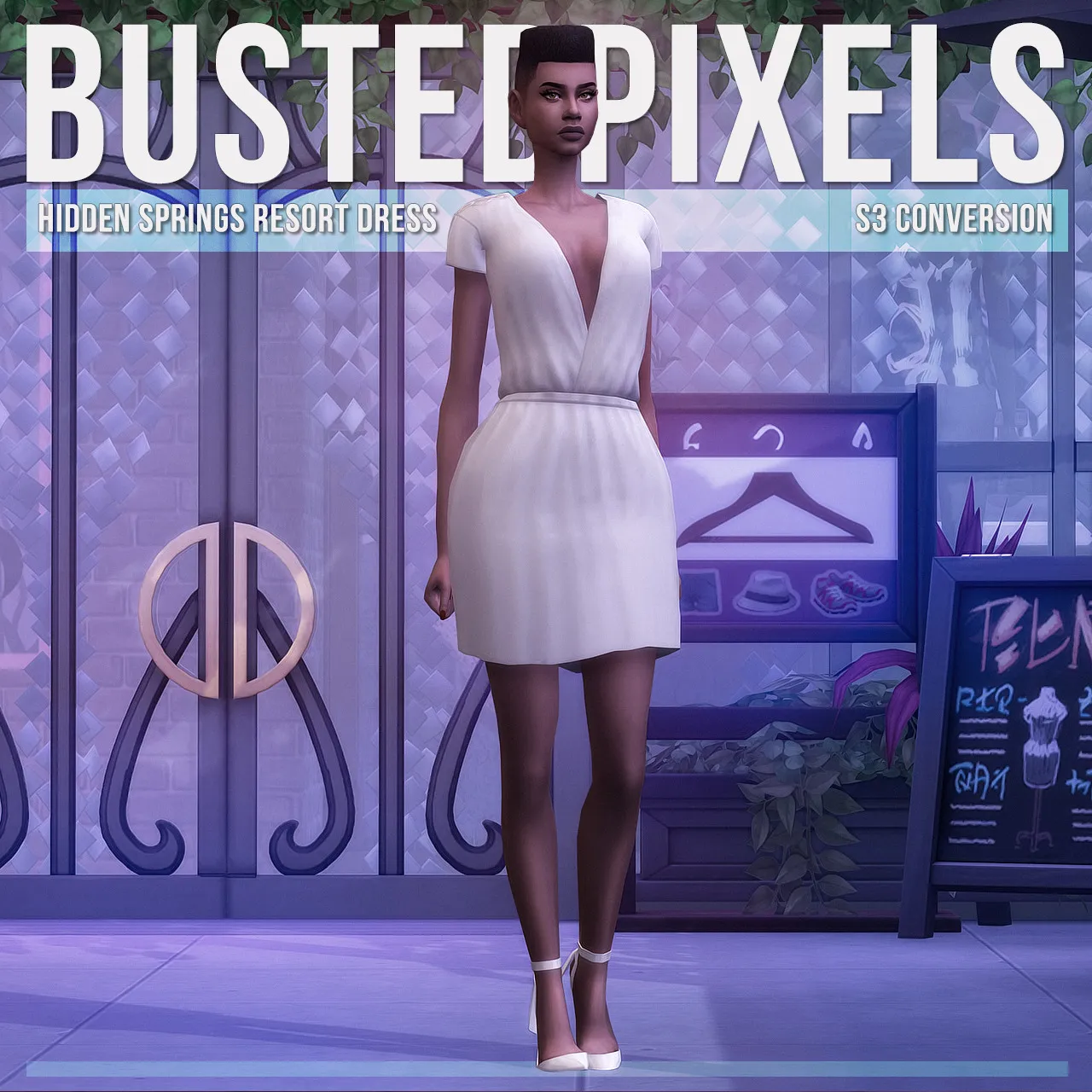 Hidden Springs Resort Dress Draped S3 Conversion