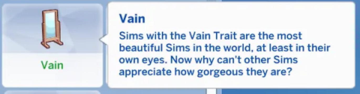 Vain Trait