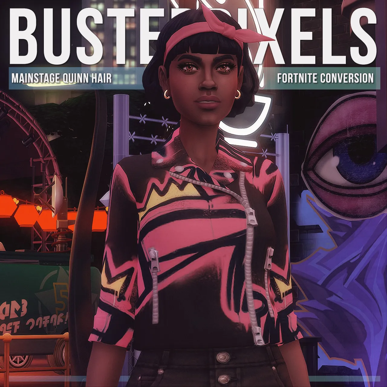 Fortnite MainStage Quinn  Hair Conversion/Edit