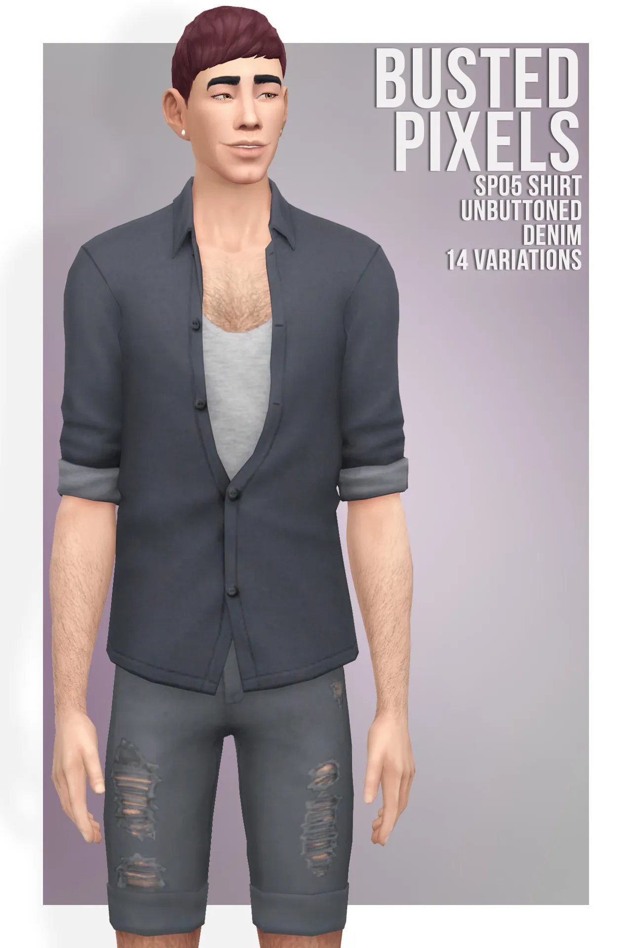 SP05 Shirt Unbutton Denim Shirt