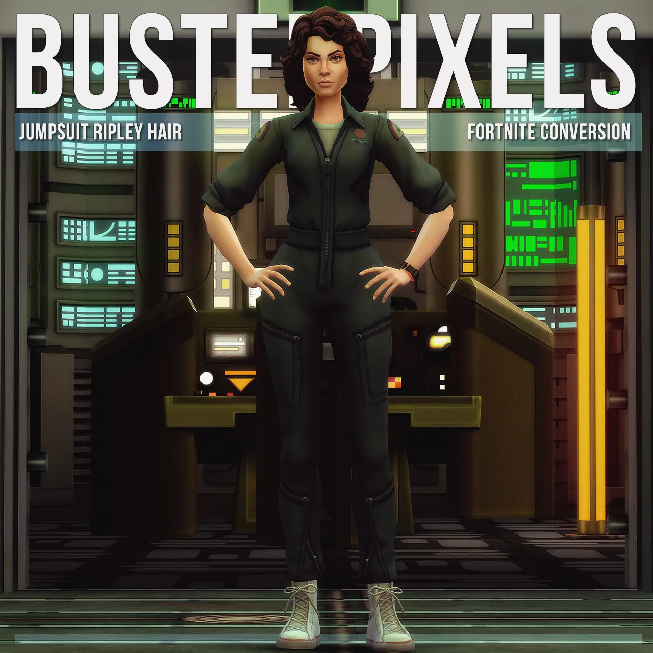 Fortnite Jumpsuit Ripley Hair Conversion/Edit