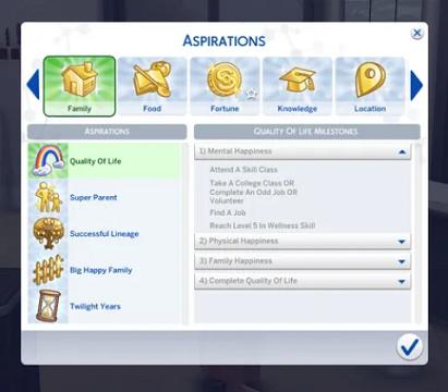 Quality of Life Aspiration