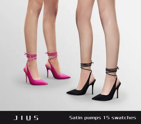 [Jius] Satin pumps V01
