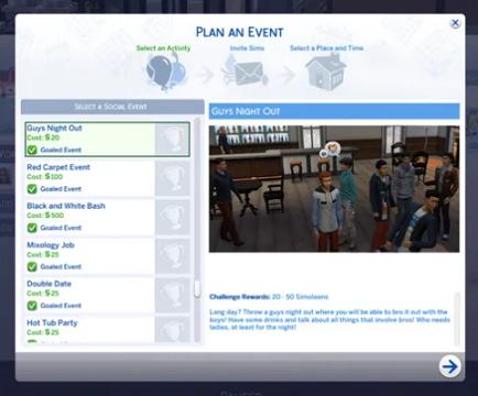 Guys Night Out Event
