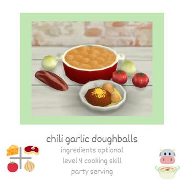 chili garlic dough balls