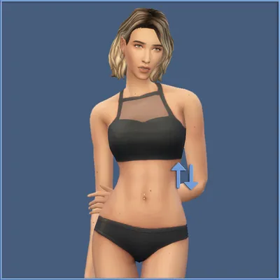 Female Waist and Hip Height Slider