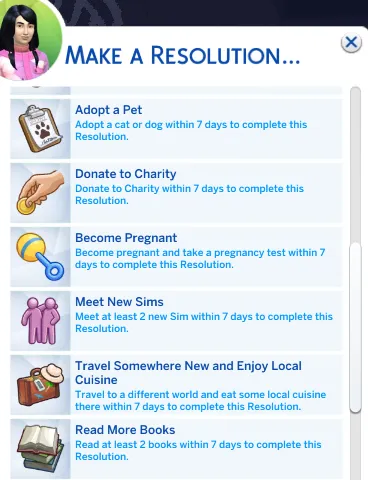 More Resolutions